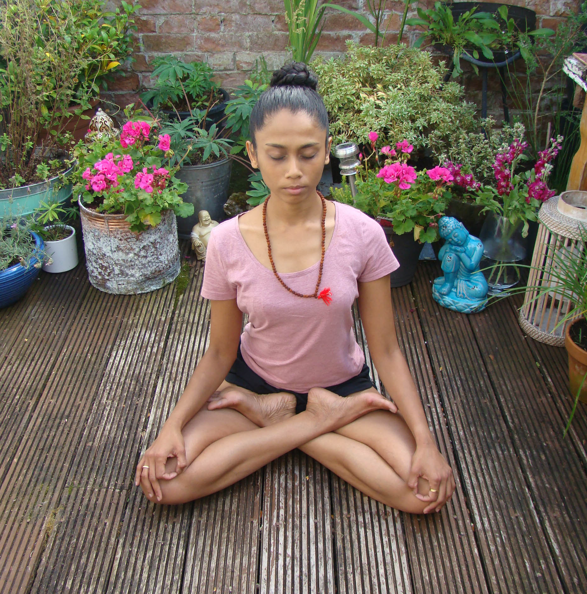 woman meditating